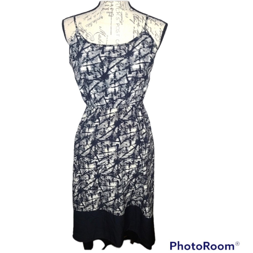 Skies are Blue Hi Lo Adjustable Strap black and white Sundress size Small